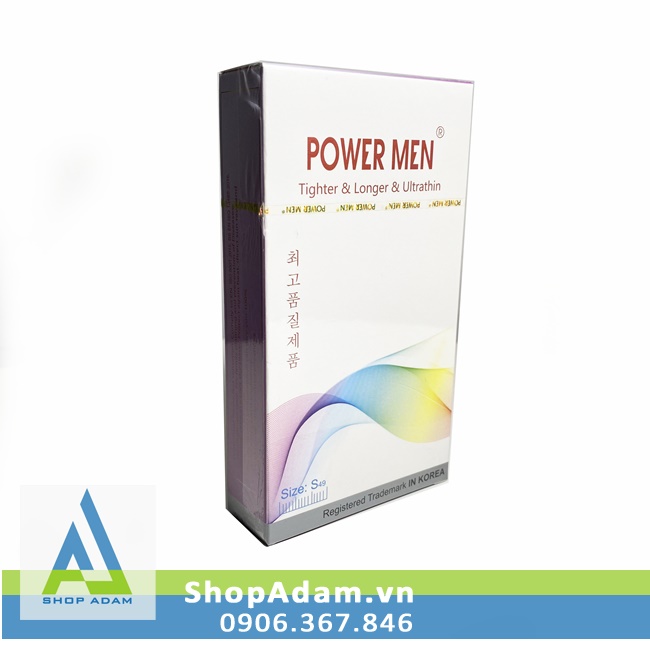 Bao cao su 49mm chống xuất tinh sớm Power Men Tighter Longer Ultrathin